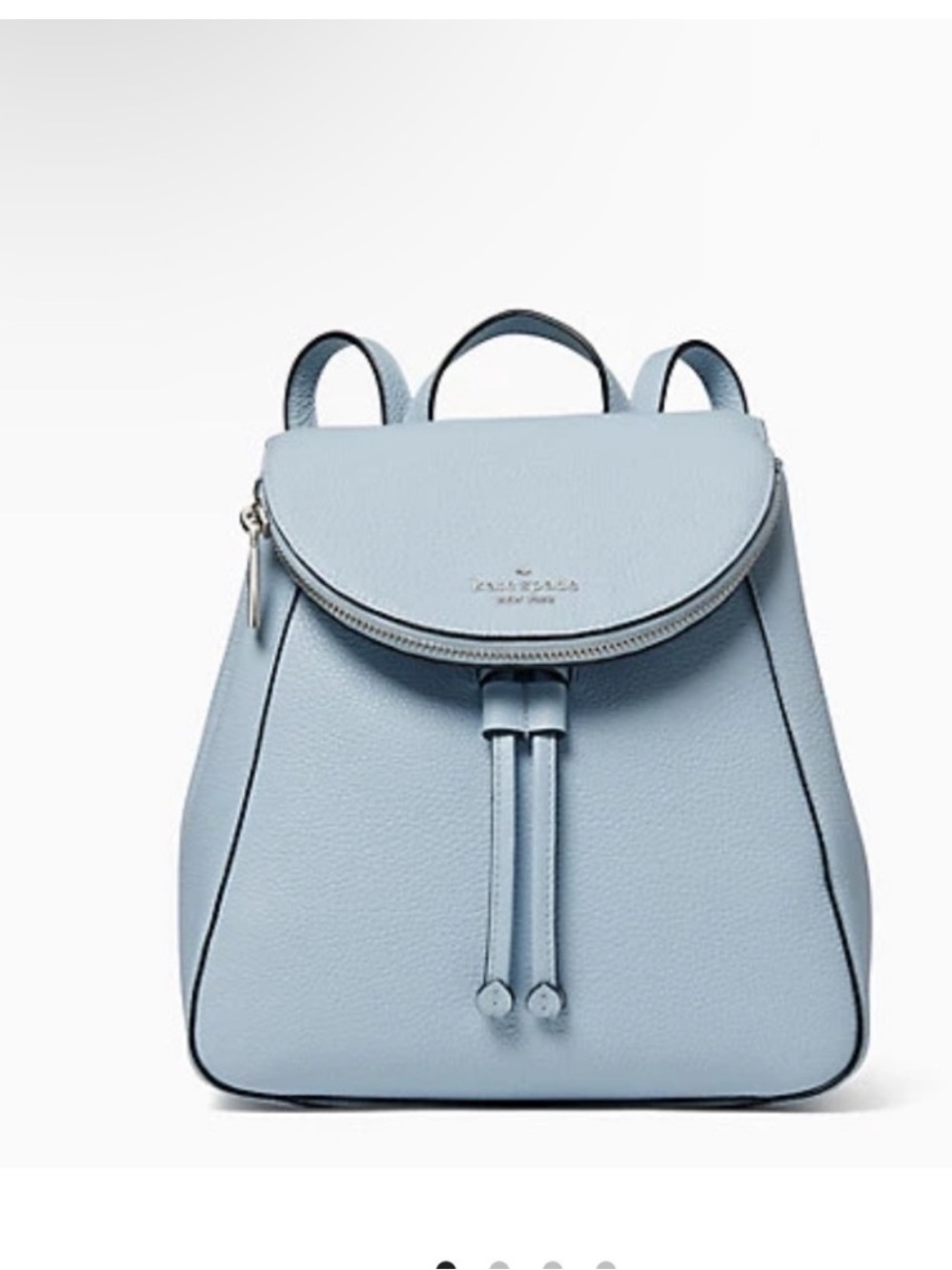Kate Spade light blue Leila Medium Flap Backpack NWOT